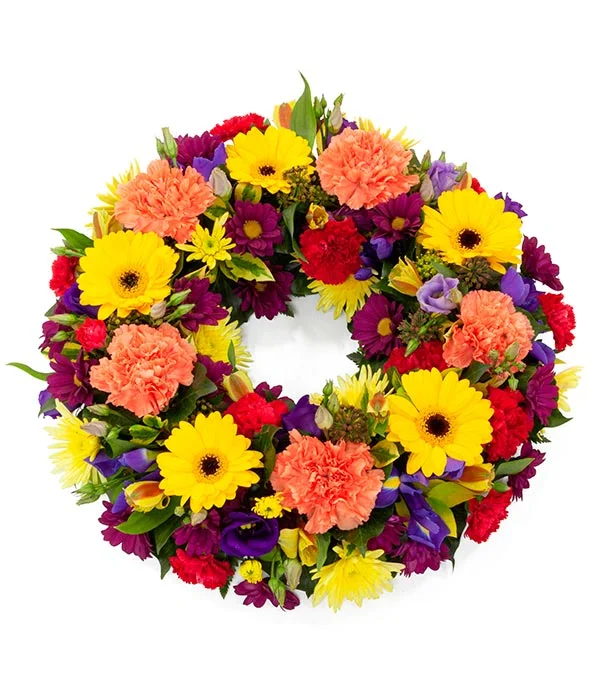 Bright & Vibrant Wreath Vibrant orange