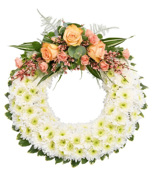 Classic White Wreath flowers