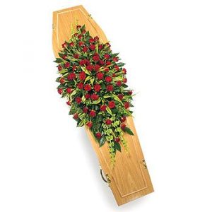 Red Rose Casket Spray