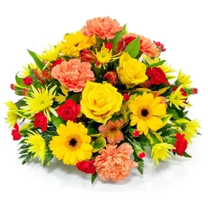 Yellow, Orange & Red Posy