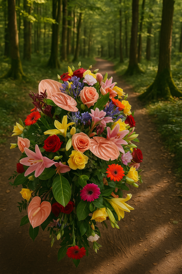 Beautiful and Bold Coffin Spray - 4ft